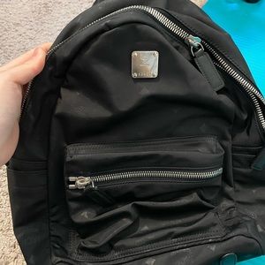 MCM Nylon Backpack in Black